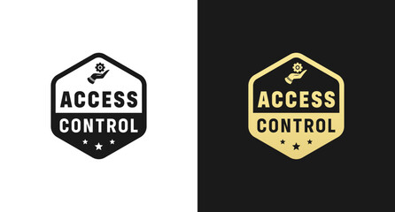 Access control sign or Access control symbol vector isolated in flat style. Best Access control sign vector for product packaging design element. Access control symbol for service design element.