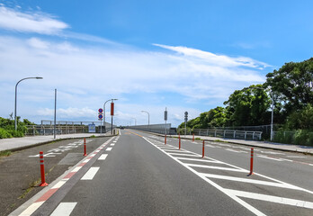 Jogashima Ohashi Bridge on a sunny day in Miura, Kanagawa, Japan. May 25, 2023