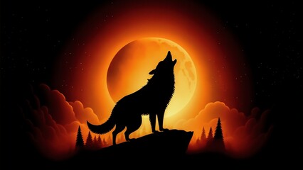 A Howling Wolf's Majestic Beauty