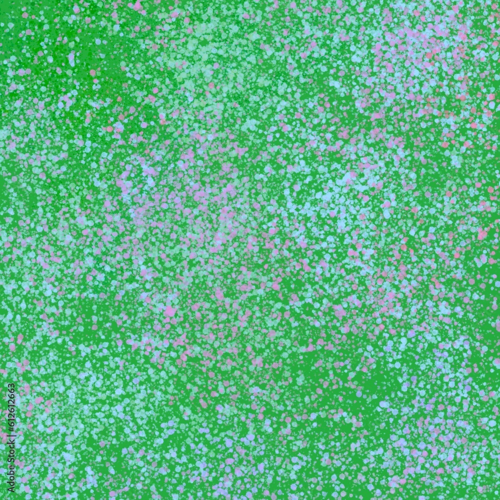 Poster abstract green background with small dots and circles