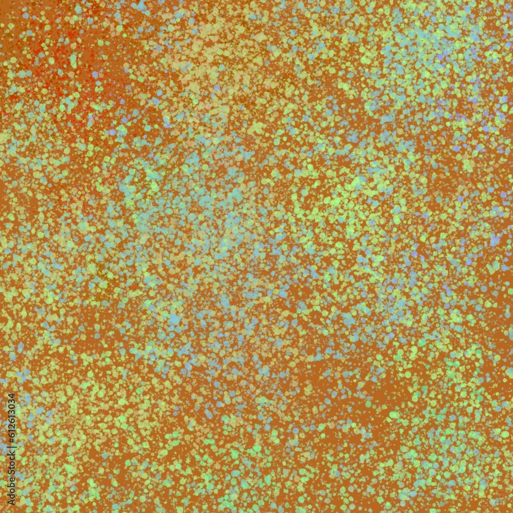 Poster abstract yellow background with small dots and circles