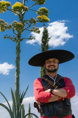 The Revolutionary and the Maguey: A Portrait in a Blue Sky Afternoon