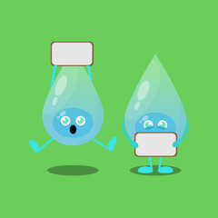 water character vector illustration in various styles.