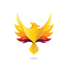 Fire Phoenix gold medal with laurel wreath