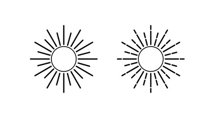 Sun icon. Symbol of day. Element for web design. illustration.
