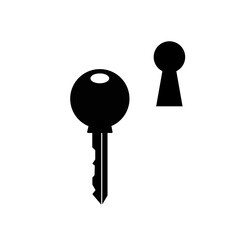  key icon on white background.  