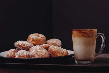 Mini Donuts with Dalgona Coffee