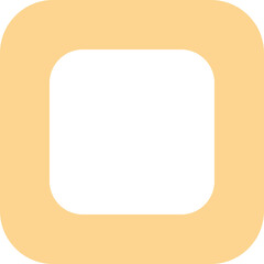 rounded square frame  isolated on  transparent . frame . Square blank frame. Flat. PNG