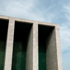 Blue sky over the The Pavilion of Portugal