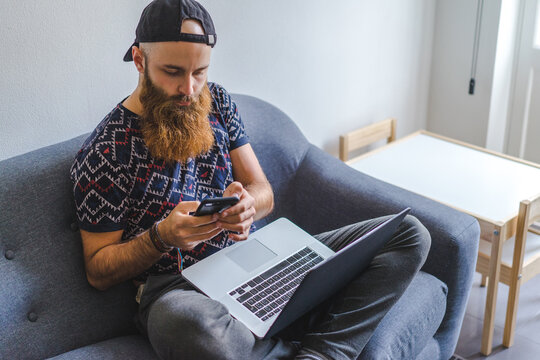 Laptop work at home
