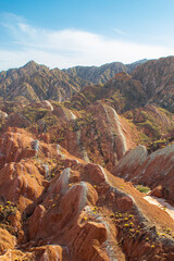 The Zhangye Danxia National Park located in the Gansu province in China's northwest is UNESCO World Heritage Site.