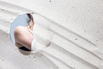 Graceful Reflection in the Sand