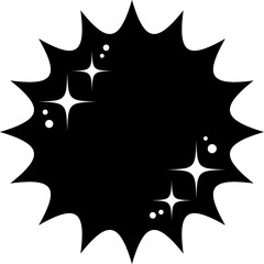 キラキラした光の輝きを表現したベクターイラスト