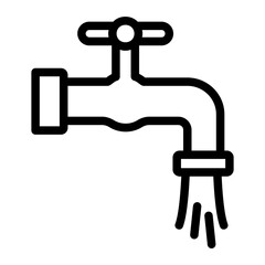 faucet line icon