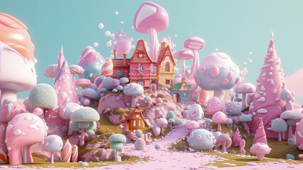 3D Cartoon Background