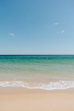 Shoreline view of the beach in Ode
