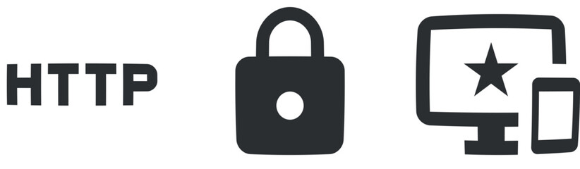 Set of 3 icons Actions. Line icons collection. modern trend in the style. for mobile and web. Thin filled icons pack. UX UI