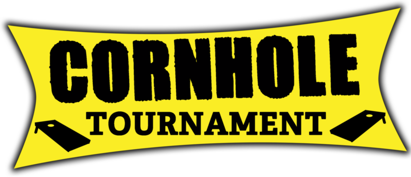 Cornhole Tournament - Yellow Banner