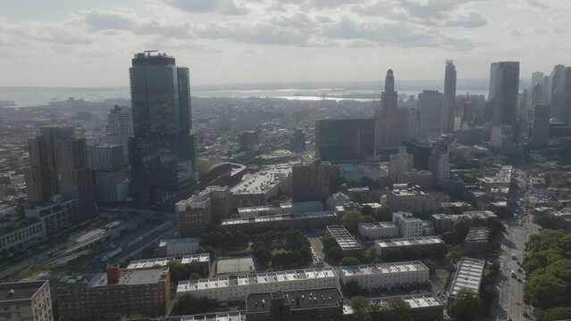 The eclectic urban neighborhood surrounding Barclays Center in Brooklyn