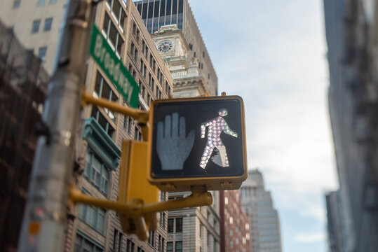 Naklejki NYC street crosswalk