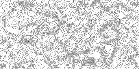 Topographic Map in Contour Line Light topographic topo contour map and Ocean topographic line map with curvy wave isolines vector	
