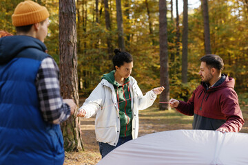 Trekking tent equipment together leisure company