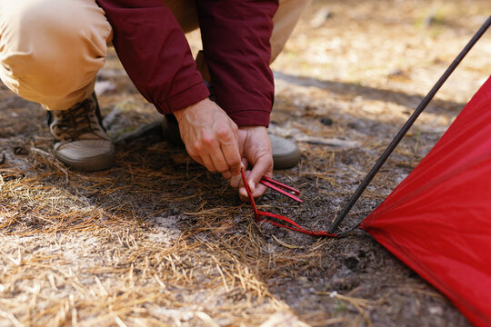 Anonymous set up tent tool camping activity outdoor 