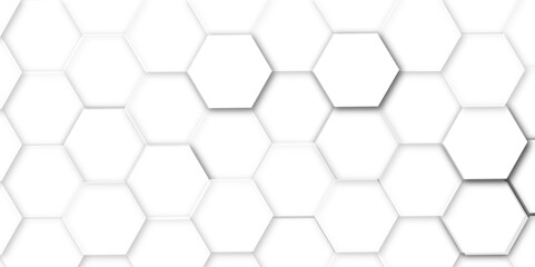 Hexagonal cells white on black background Seamless wooden wall with pattern ,in the photo decorative finishing tiles for the sidewalk