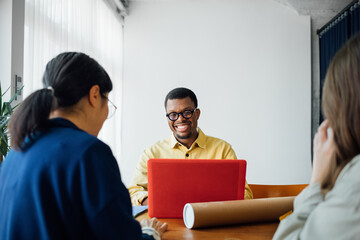 Colleagues Working in Office 