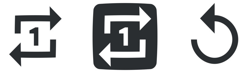 Set of 3 icons Audio and Video. Vector collection thin line Web icon. modern trend in the style. Linear icons set. Big UI icon set. UI and UX