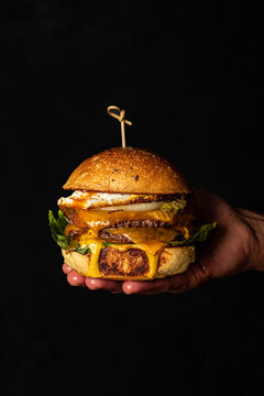 Double Smash Burger with cheese