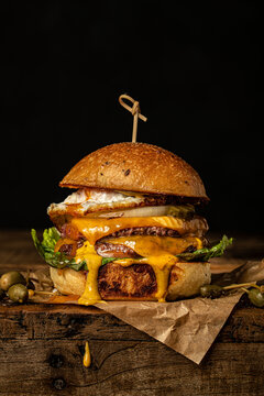 Double Smash Burger with cheese