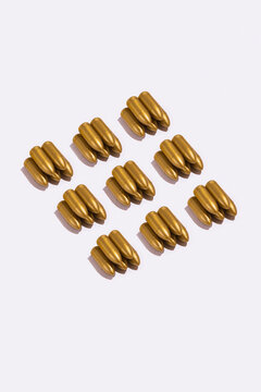 howitzer shells on white 