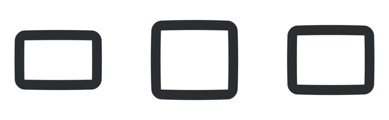 Set of 3 icons Image. Vector collection thin line Web icon. modern trend in the style. Linear symbols set. Big UI icon set. UI and UX