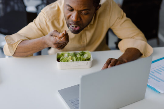 Meal nutrition laptop workplace job