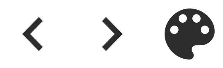 Set of 3 icons Image. A set vector icons. modern trend in the style. Linear symbols set. Thin filled icons pack. UX UI