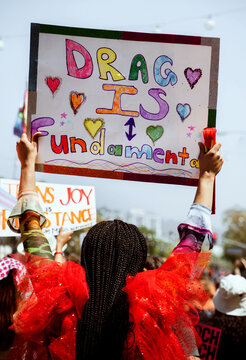 Drag Queen Protest Sign 