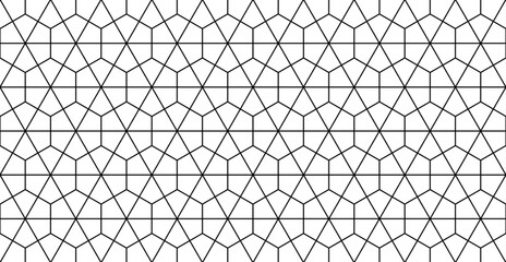 Fototapeta premium Mix hexagon and diamond pavement texture. Wall and floor tiles pattern. Digital backdrop idea.