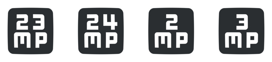 Set of 4 icons Image. Line icons collection. modern trend in the style. for mobile and web. Big UI icon set. Vector illustration