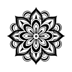Mandala, vector art,  isolated on white background, vector illustration.