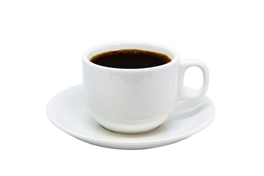 Hot coffee cup isolated transparent background. PNG image