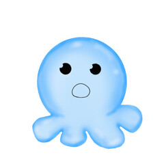 Fototapeta premium little blue squid