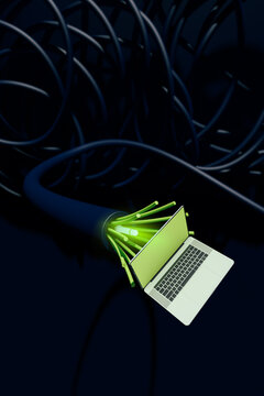 High speed connected laptop