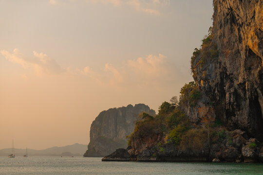 Scenic view of  idyllic tropical beach 