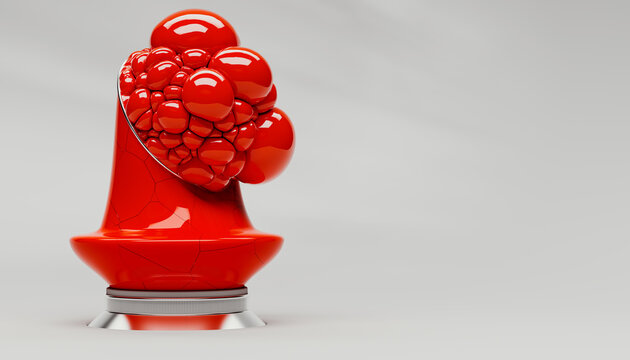 Abstract Red substance