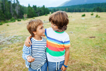 brothers at mountain