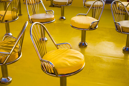 yellow chairs