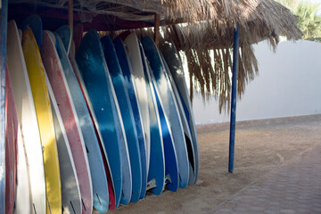 colorful surfboard