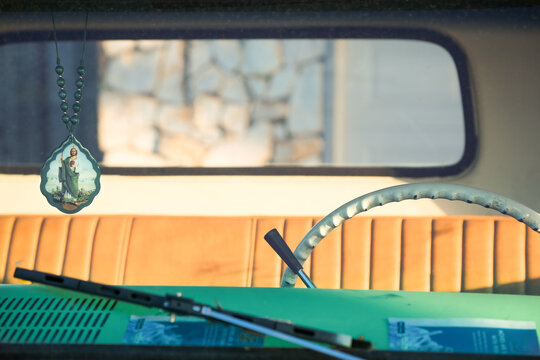 Religious Vintage Car