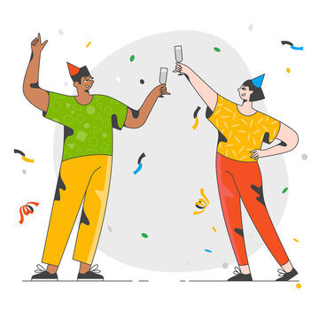 Cheerful smiling young man cheering celebrating achievements